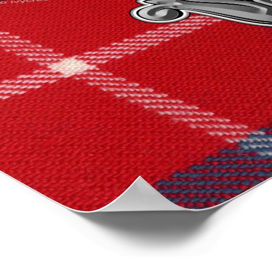 Hamilton Tartan & Badge Poster (Hoek)