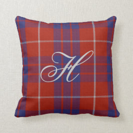 Hamilton Tartan Monogram Pillow Kussen