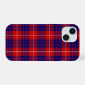 Hamilton tartan rouge bleu violet plaid (Verso Horizontal)