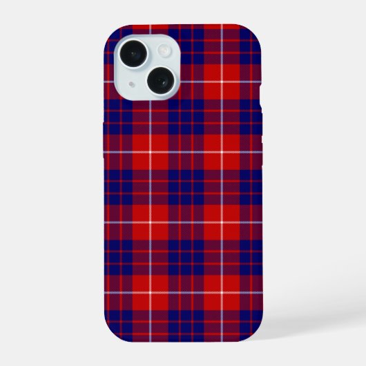 Hamilton tartan rouge bleu violet plaid (Verso)