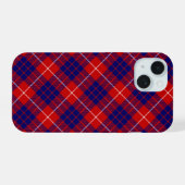 Hamilton tartan rouge bleu violet plaid (Verso Horizontal)