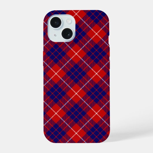 Hamilton tartan rouge bleu violet plaid (Verso)