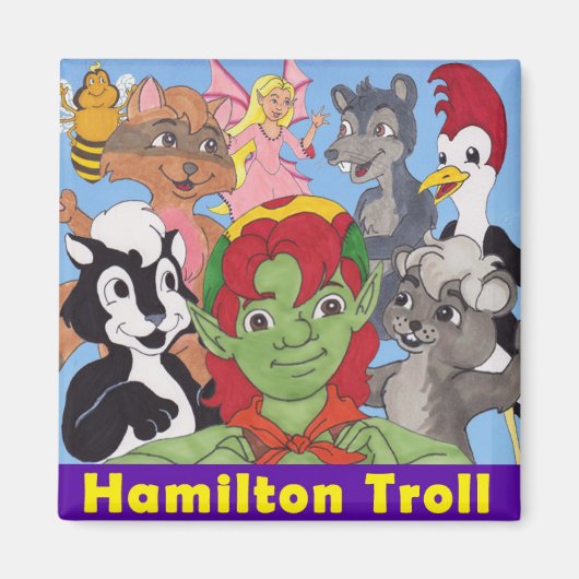 Hamilton Troll & Friends Magnet (Devant)
