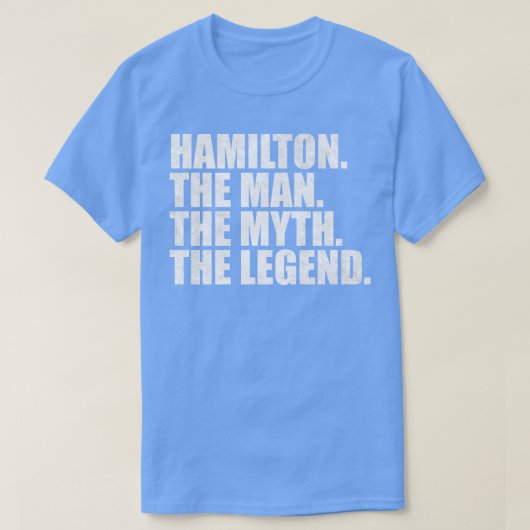 HamiltonFamilienaam achternaam Familienaam Reuni T-shirt (Design voorkant)