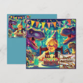  HAMISH ~ Carte d'anniversaire ~ Violet Bleu ~ (Devant / Derrière)