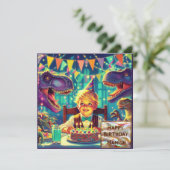  HAMISH ~ Carte d'anniversaire ~ Violet Bleu ~ (Debout devant)