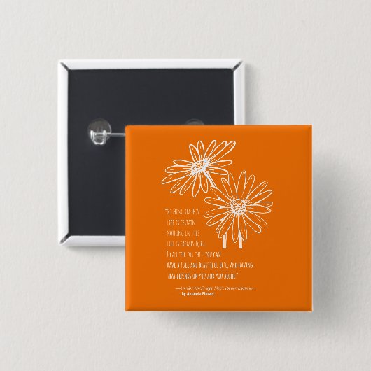 Hamish MacGregor Square pin Vierkante Button 5,1 Cm (Voorkant /achterkant)