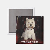 Hamish McTavish Westies Rule Fridge Magnet (Recto/Verso)