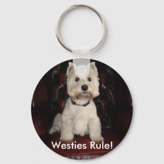 Hamish zegt sleutelhanger Westies Rule