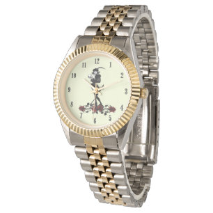 Hamlet Black Numbers Roze gezicht  Horloge