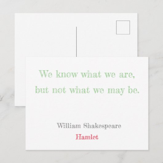 Hamlet Briefkaart (Voorkant / Achterkant)