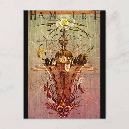 "Hamlet"-briefkaart Briefkaart (Voorkant)
