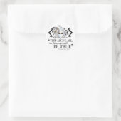 Hamlet "... eigen zelf zijn waar ..." Citaat Ronde Sticker (Tas)