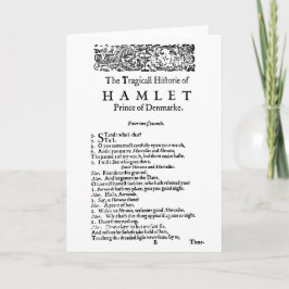 Hamlet Original Script Kaart