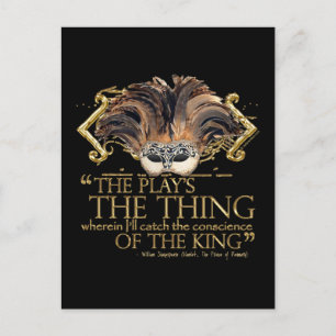 Hamlet Play Quote (Gold Version) Briefkaart