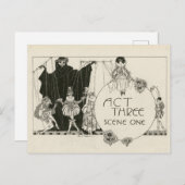 Hamlet Shakespeare Briefkaart (Voorkant / Achterkant)