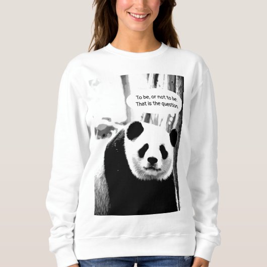 Hamlet Shakespeare Quote Panda Beer Vrouwen Trui (Voorkant)