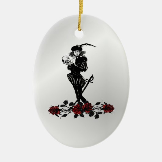 Hamlet Silver Keramisch Ornament (Voorkant)