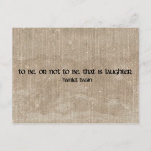 Hamlet Twain grappige quote briefkaart