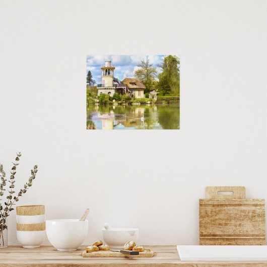 Hamlet van koningin, Versailles, Frankrijk, druk Poster (Keuken)