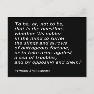 `Hamlet` van William Shakespeare Briefkaart