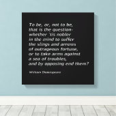 `Hamlet` van William Shakespeare Canvas Afdruk (Insitu (Houten vloer))