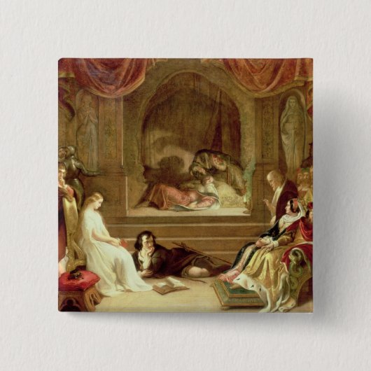 Hamlet Vierkante Button 5,1 Cm (Voorkant)