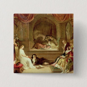 Hamlet Vierkante Button 5,1 Cm