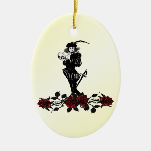 Hamlet Yellow Keramisch Ornament (Voorkant)
