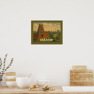 Hamm Duitsland Stad Kunst Poster