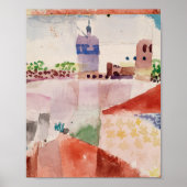 Hammamet met zijn moskee: Paul Klee 1914 Poster (Voorkant)