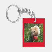 Hammen met aardbeien sleutelhanger (Voorkant Links)