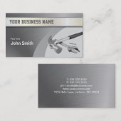 Hammer Construction Metal Texture visitekaartje (Voorkant / Achterkant)