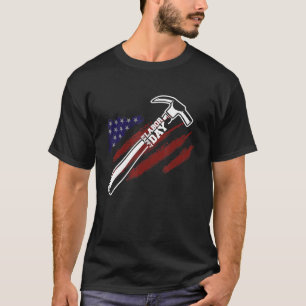 Hammer Craft Handyman Happy Labour Day T-shirt