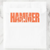Hammer Cycling Rechthoekige Sticker (Tas)