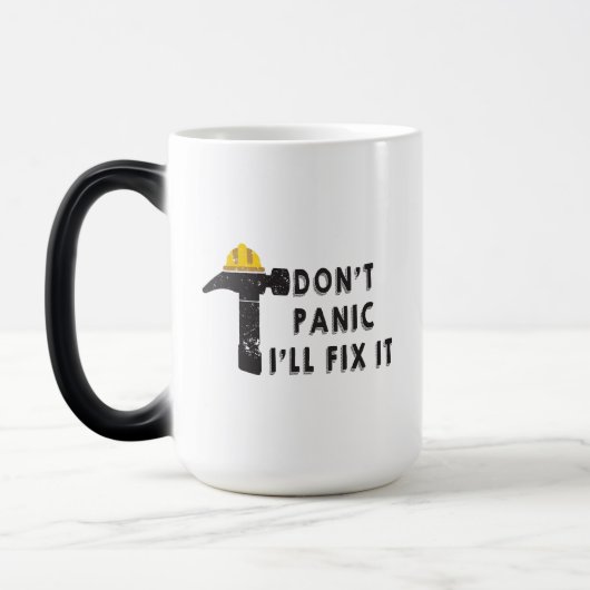 Hammer - Don't Panic I'll Fix It Mug (Gauche)