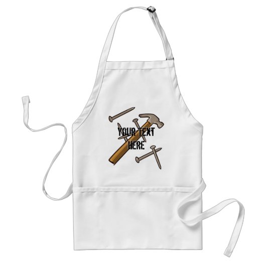Hammer en Nails Apron Standaard Schort (Voorkant)