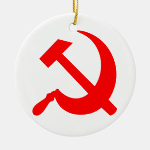 Hammer en Sickle Keramisch Ornament