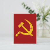 Hammer en Sickle (versleten blik) Briefkaart (Staand voorkant)