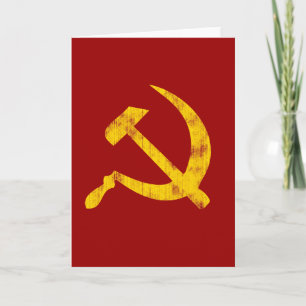 Hammer en Sickle (versleten blik) Kaart