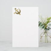 Hammer en sikkel briefpapier (Staand voorkant)