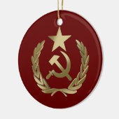 Hammer en sikkel keramisch ornament (Links)