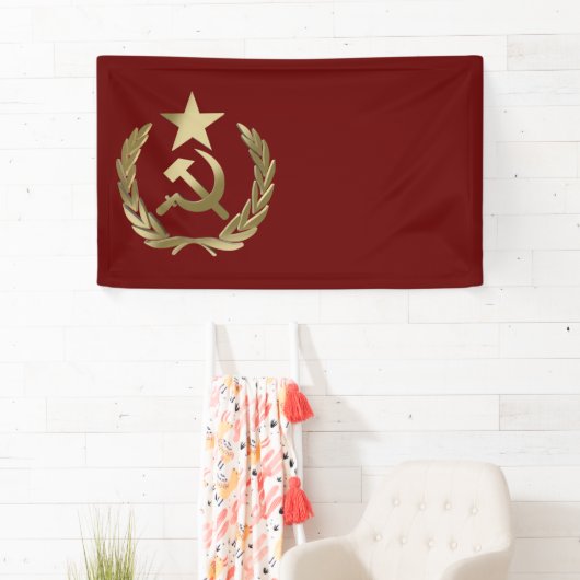 Hammer en sikkel spandoek (Insitu)