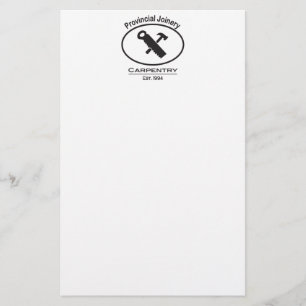 Hammer- en Zaagontwerp Briefpapier