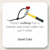 Hammer en zap-riem drankjes onderzetter (Voorkant)