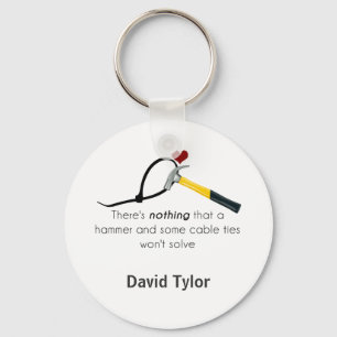 Hammer en zap-riem sleutelhanger