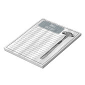 Hammer Fix it Chore List Notitieblok (Gedraaid)