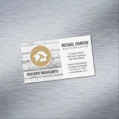 Hammer Home Logo | Hout Panelen Magnetisch Visitekaartje (Voorbeeld)