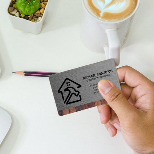 Hammer Home Logo | Metaalhout Visitekaartje