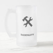 Hammer Moersleutel Ingenuity zwart Matglas Bierpul (Links)